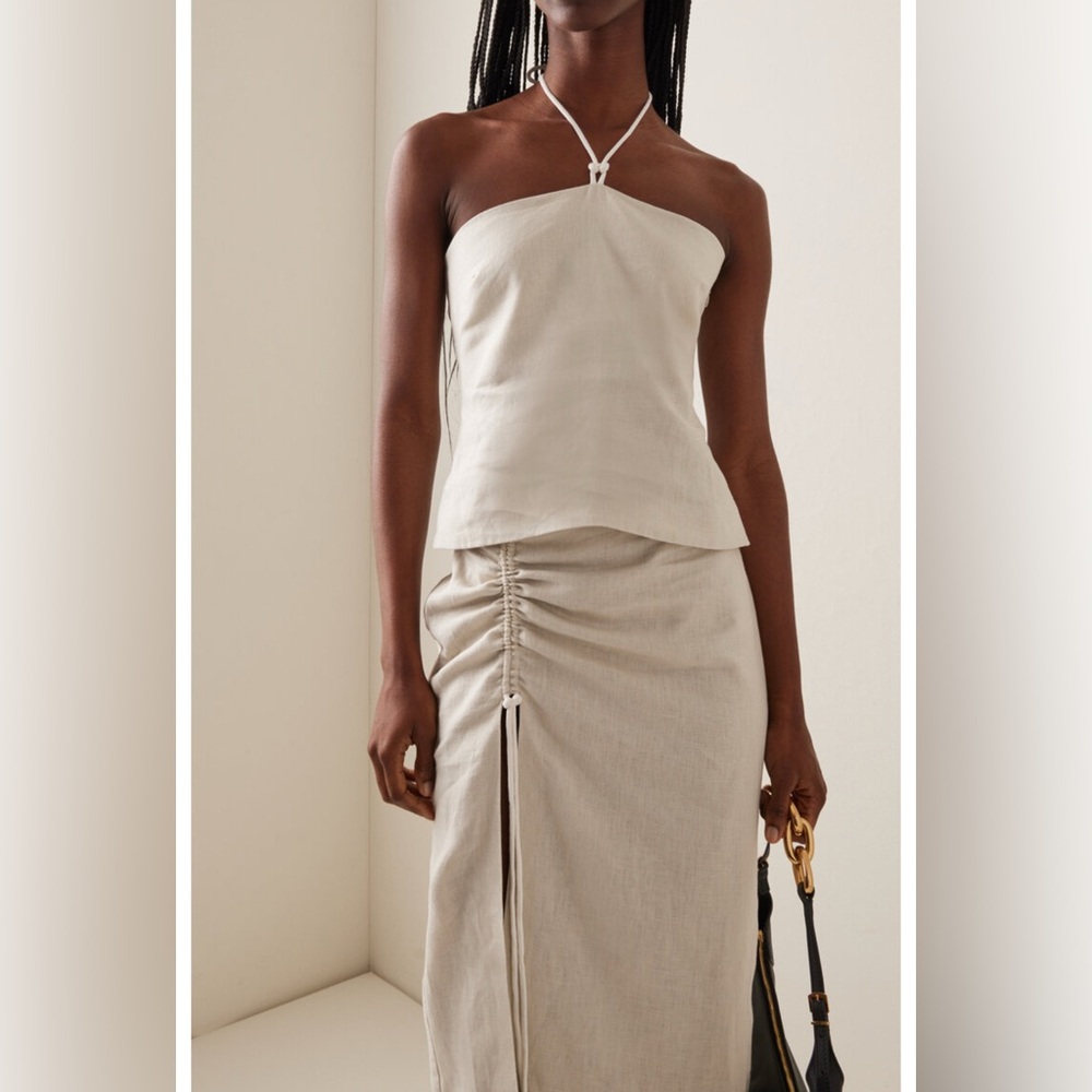 SIR D'Orsay Corded Linen Halter Top